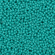 Czech Seed Bead 8/0 Opaque Green Turquoise 2-inch Tube (63130)