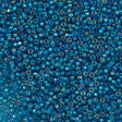 Czech Seed Bead 8/0 Dark Aqua Silver Lined 2-inch Tube (67150)