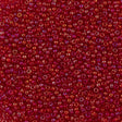 Czech Seed Bead 8/0 Transparent Light Ruby AB 2-inch Tube (91070)