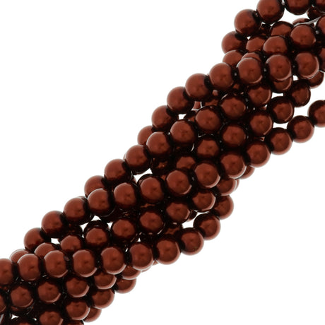 31 Preciosa Maxima 4mm Round Pearl Dark Copper (78900)