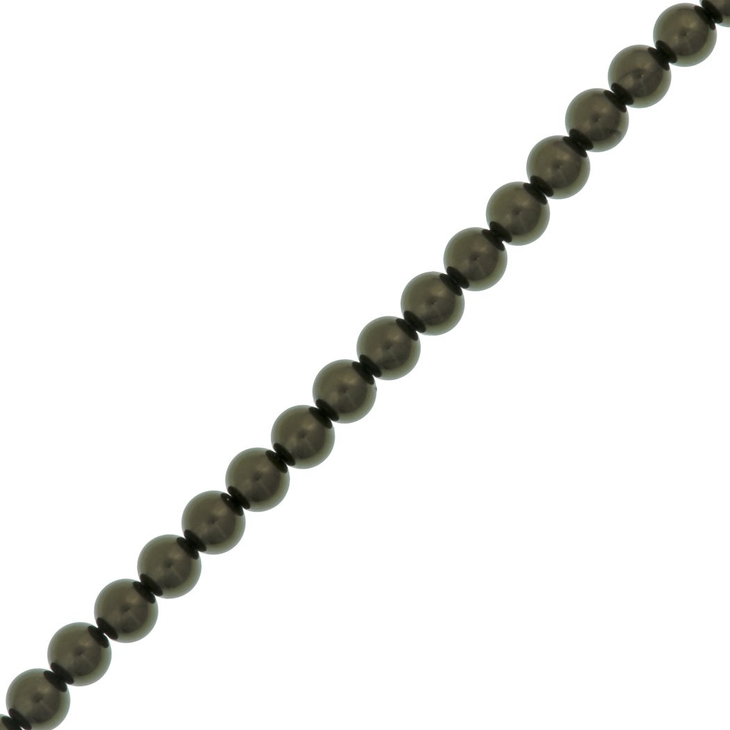 21 Preciosa Maxima 6mm Round Pearl Dark Green (75800)