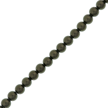 15 Preciosa Maxima 8mm Round Pearl Dark Green (75800)