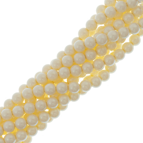 31 Preciosa Maxima 4mm Round Pearl Pearlescent Cream (71103)