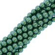 15 Preciosa Maxima 8mm Round Pearl Pearlescent Green (75203)