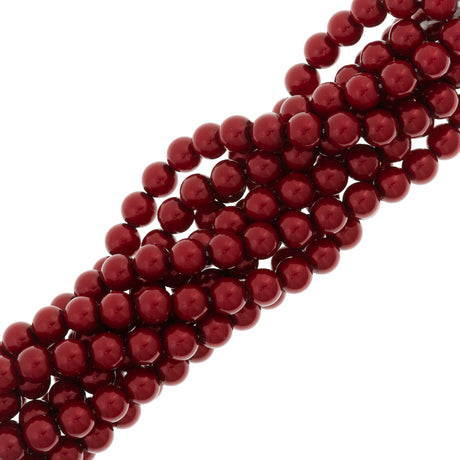 31 Preciosa Maxima 4mm Round Pearl Red (79500)