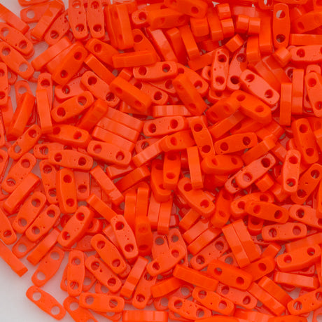 Miyuki Quarter Tila Seed Bead Opaque Orange (406)