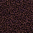 Toho Round Seed Bead 11/0 Opaque Matte Cabernet 2.5-inch Tube (703)