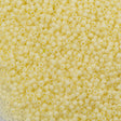 50g Toho Round Seed Bead 11/0 Transparent Matte Ceylon Pastel Yellow (142F)