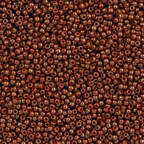 50g Toho Round Seed Bead 11/0 Gilded Marble Red (1708)