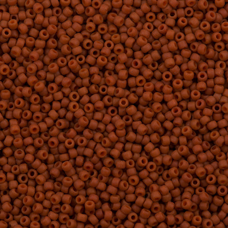 Toho Round Seed Bead 11/0 Semi-Glazed Orange (2611F)