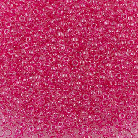 Toho Round Seed Bead 11/0 Inside Color Lined Fuchsia 2.5-inch Tube (350)