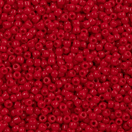 50g Toho Round Seed Bead 11/0 Opaque Red (45)