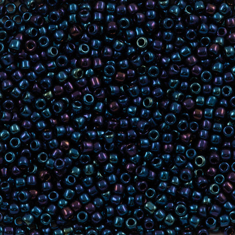 Toho Round Seed Bead 11/0 Metallic Blue Iris (82)