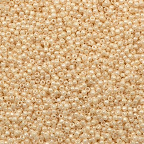 50g Toho Round Seed Bead 11/0 Opaque Luster Cream (123)