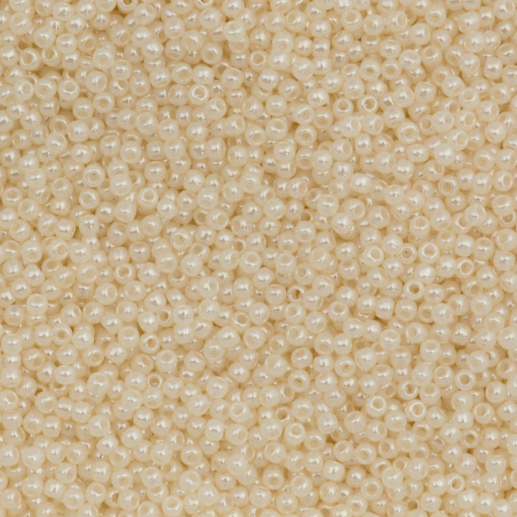 50g Toho Round Seed Bead 11/0 Transparent Ceylon Cream (147)