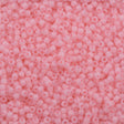 Toho Round Seed Bead 11/0 Transparent Matte Ceylon Baby Pink 2.5-inch Tube (145F)