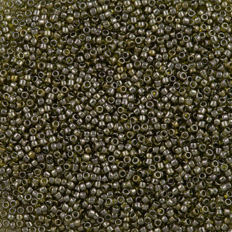 Toho Round Seed Bead 15/0 Gold Luster Green Tea (457)