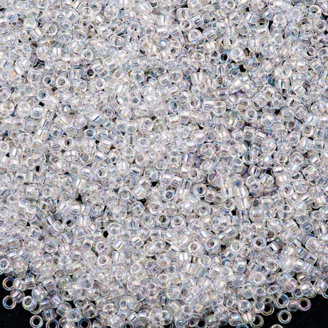 Toho Round Seed Bead 15/0 Transparent Crystal AB (161)