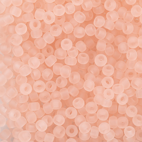 Toho Round Seed Beads 6/0 Transparent Matte Rosaline (11F)