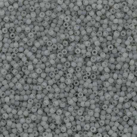 50g Toho Round Seed Bead 8/0 Ceylon Matte Smoke (150F)