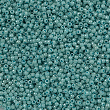 50g Toho Round Seed Bead 8/0 Opaque Lustered Lagoon (1611)