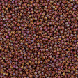 50g Toho Round Seed Bead 8/0 Matte Semi Glazed Burnt Orange AB (2640F)