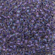 50g Toho Round Seed Bead 8/0 Inside Color Crystal Metallic Purple Lined AB (265)