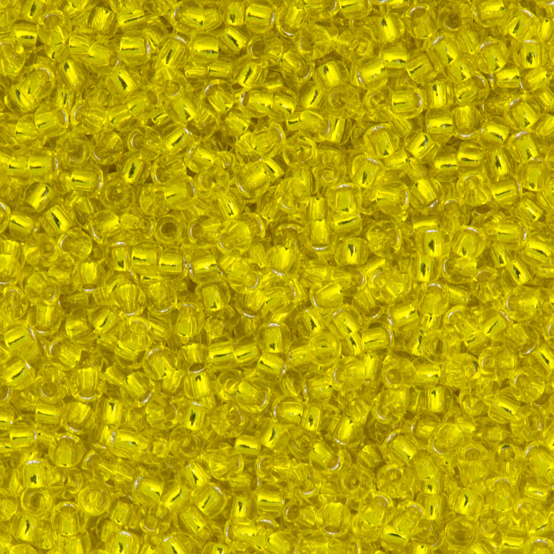 50g Toho Round Seed Bead 8/0 Silver Lined Lemon (32)