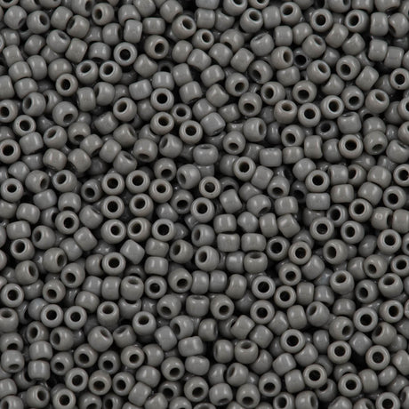 50g Toho Round Seed Bead 8/0 OpaqueDarkGray (53D)