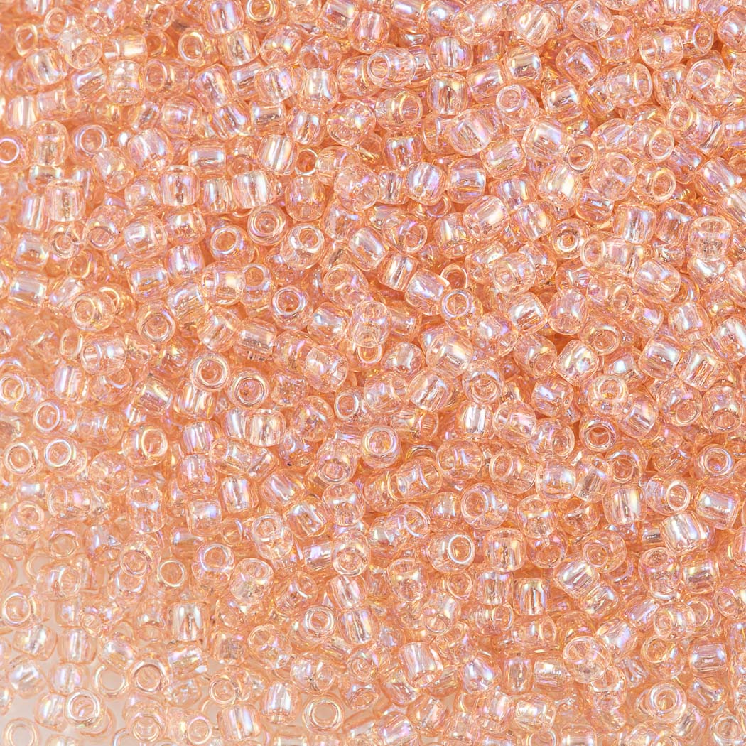 50g Toho Round Seed Bead 8/0 Transparent Champagne AB (169)