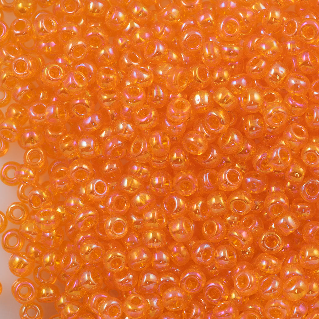 Toho Round Seed Beads 8/0 #50 'Opaque Sunset Orange' 8 Gram Tube