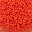 50g toho Round Seed Bead 8/0 Opaque Matte Orange (50F)