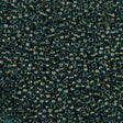 Toho Round Seed Bead 15/0 Gold Inside Color Lined Green (284)