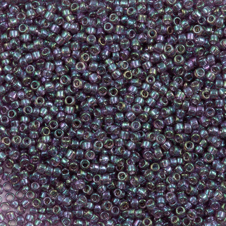 Toho Round Seed Bead 15/0 Transparent Hydrangea Gold Luster (206)