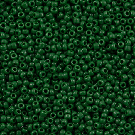 50g Toho Round Seed Bead 6/0 Opaque Pine Green (47H)