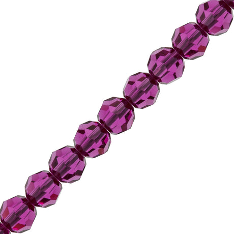 TRUE CRYSTAL Crystal 6mm 5000 Round Bead Fuchsia (502)